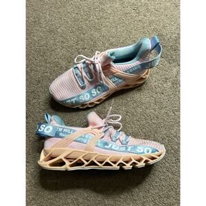 Women’s size EU 40 U.S. 9 Just So So Pink and Blue Running Shoes Sneakers
